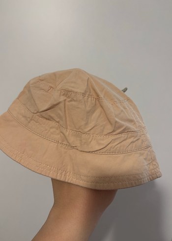 Çocuklar için Bej Kedi Figürlü Kova Şapka - Görsel 2