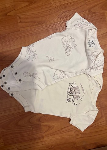 Carters marka Beyaz Baskılı Kısa Kollu Bebek Body - Görsel 2