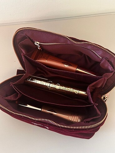 Beden bordo Renk Charlotte Tilbury Makyaj çantası