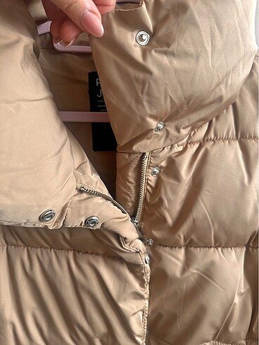m Beden camel Renk Stradivarius Puffer Ceket