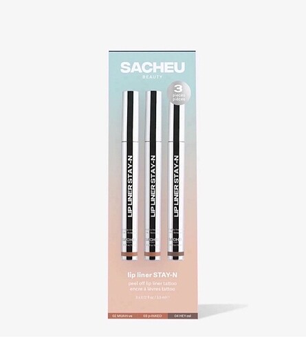 Sephora Sacheu 3lü Soyulabilir Dudak Kalemi