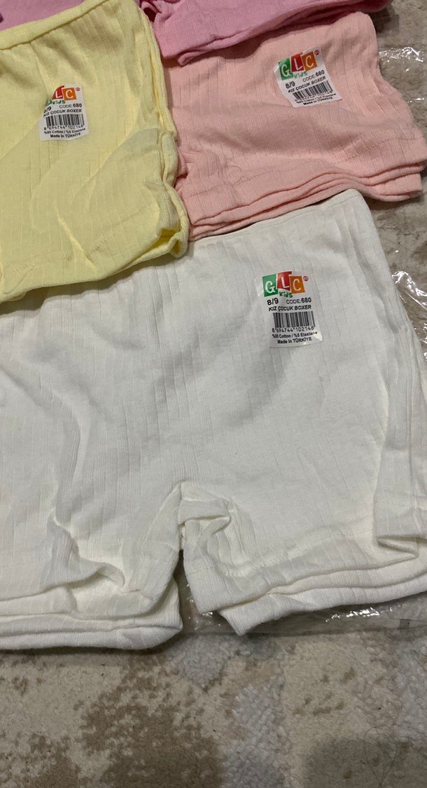 Çocuklar için Pastel Renkli Düz Boxer - Görsel 2