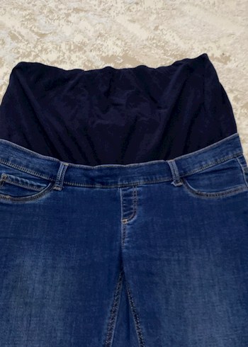 Koyu Mavi Hamile Kot Pantolon - Görsel 2