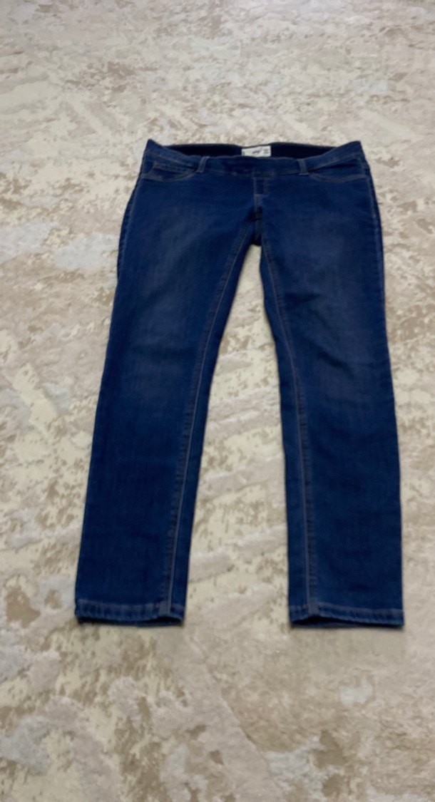 Koyu Mavi Hamile Kot Pantolon - Görsel 4