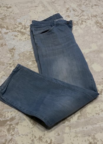 Gri Rahat Kesim Midi erkek  Kot Pantolon - Görsel 5