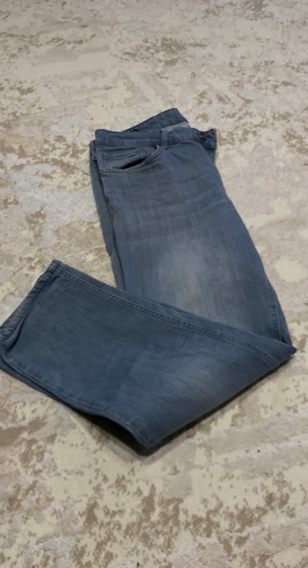 Gri Rahat Kesim Midi erkek  Kot Pantolon - Görsel 5