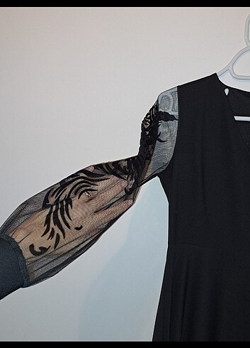 Halit ürünü siyah elbise - Görsel 4