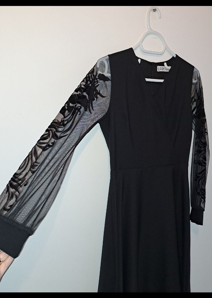 Halit ürünü siyah elbise  - Görsel 3