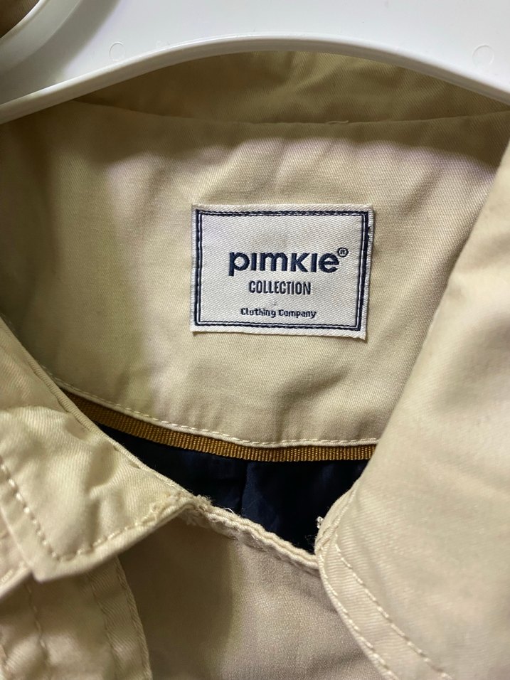 Düğmeli Bej Midi Kadın Trençkot - Görsel 5