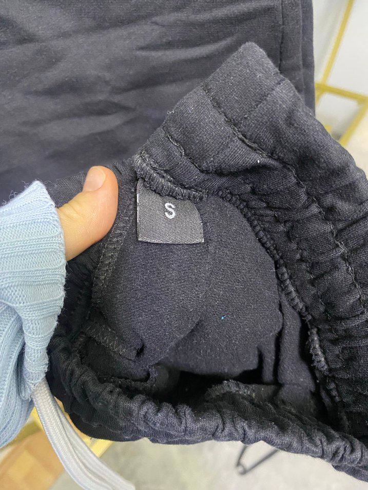 Siyah Mini Baskılı Pamuklu Kadın Eşofman - Görsel 4