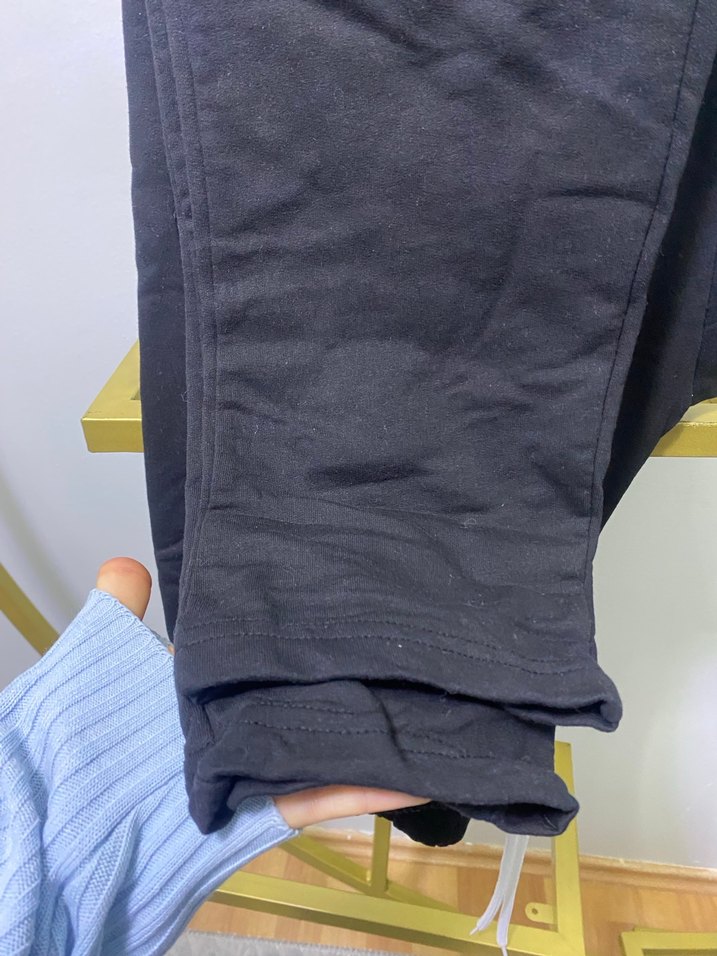 Siyah Mini Baskılı Pamuklu Kadın Eşofman - Görsel 3