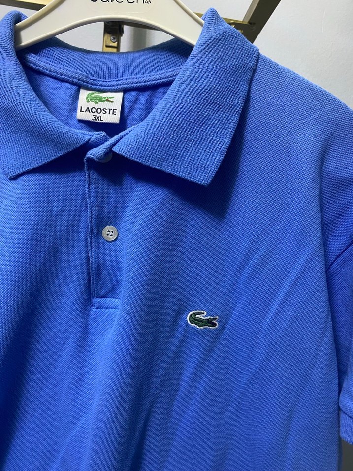 Mavi Kısa Kollu Polo Yaka Tişört - Görsel 3