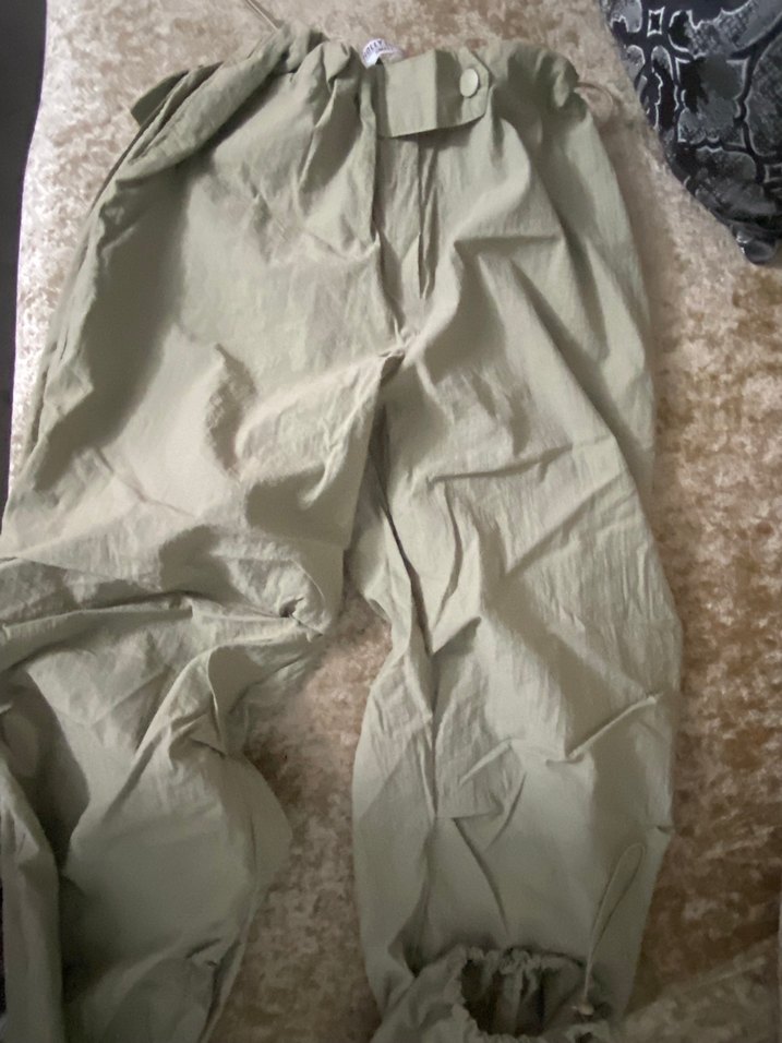 Bej Kadın Paraşüt Pantolon - Görsel 5