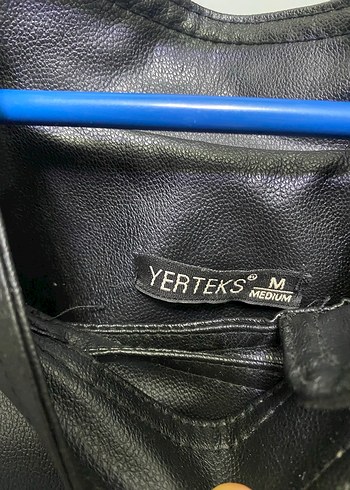 Kadın Siyah Deri Biker Ceket - Görsel 3