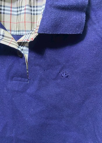 Lacivert Polo Yaka Kadın Tişört - Görsel 2