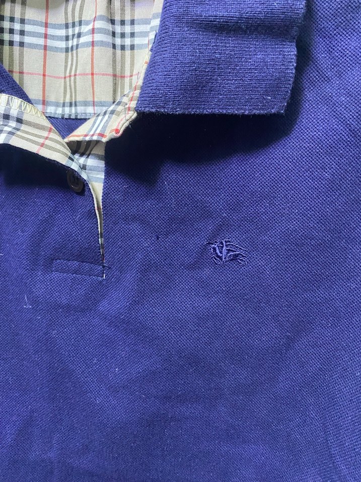 Lacivert Polo Yaka Kadın Tişört - Görsel 2