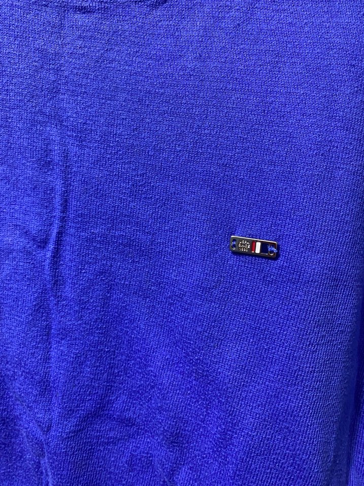 Kadın Mavi Uzun Kollu Triko Kazak - Görsel 3