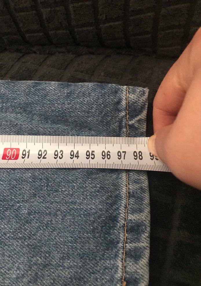 Kadın Mavi Rahat Kesim Midi Kot Pantolon - Görsel 4