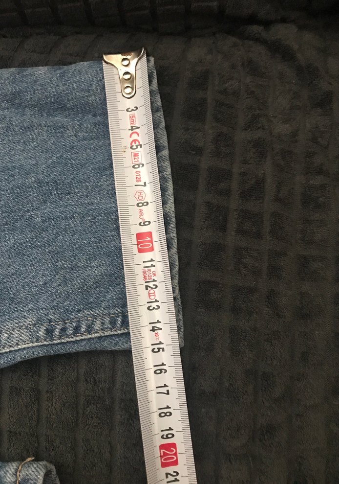 Kadın Mavi Rahat Kesim Midi Kot Pantolon - Görsel 5