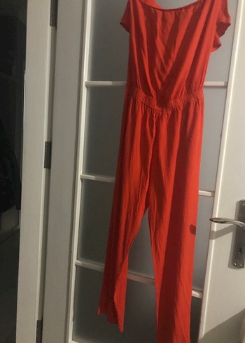 Kırmızı Straplez Kadın Tulum - Görsel 4