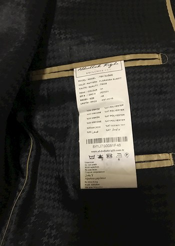 Abdullah Kığılı markaSiyah Erkek Düğmeli Klasik Kesim Takım - Görsel 3