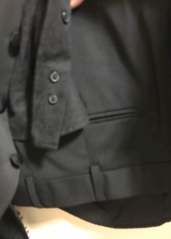 Abdullah Kığılı markaSiyah Erkek Düğmeli Klasik Kesim Takım - Görsel 7