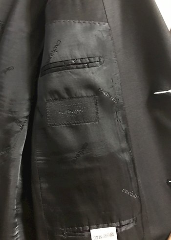 Düğmeli Erkek Siyah Klasik Kesim Takım Elbise - Görsel 4