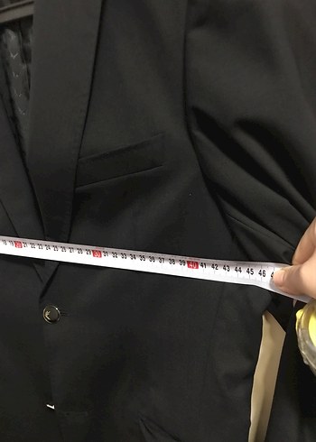 Erkek Siyah Regular Fit Kruvaze Ceket Ramsey marka - Görsel 4