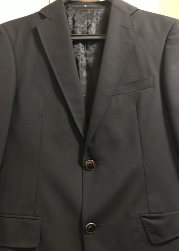 Erkek Siyah Regular Fit Kruvaze Ceket Ramsey marka - Görsel 2