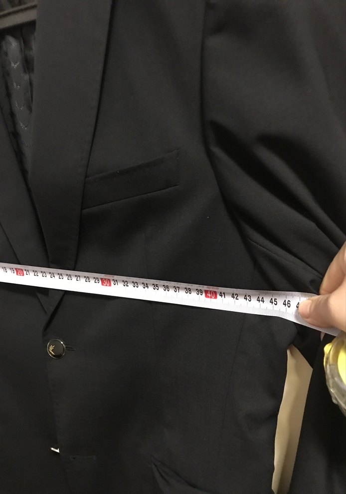 Erkek Siyah Regular Fit Kruvaze Ceket Ramsey marka - Görsel 4