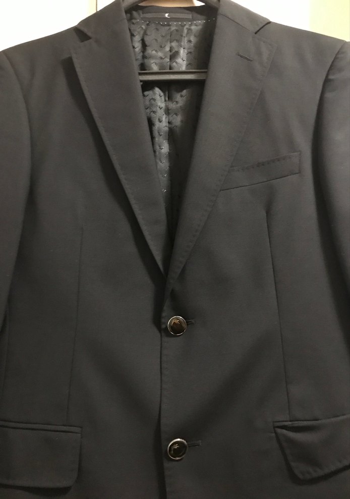 Erkek Siyah Regular Fit Kruvaze Ceket Ramsey marka - Görsel 2