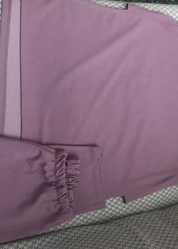 Lila rengi takım süveter model - Görsel 3