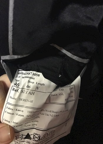 Erkek Siyah Düğmeli Klasik Kesim Ceket altın yıldız - Görsel 3