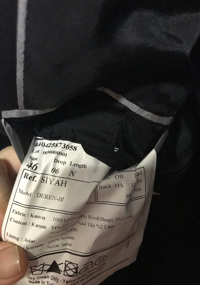 Erkek Siyah Düğmeli Klasik Kesim Ceket altın yıldız - Görsel 3