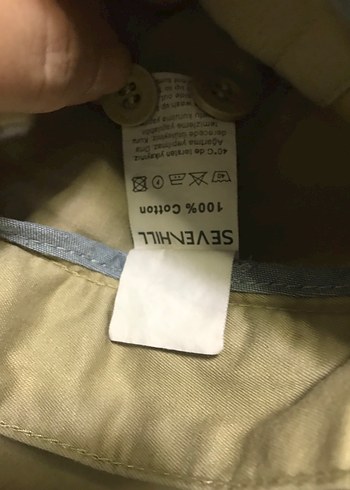 Bej Düğmeli Rahat Kesim Erkek Keten Pantolon - Görsel 3