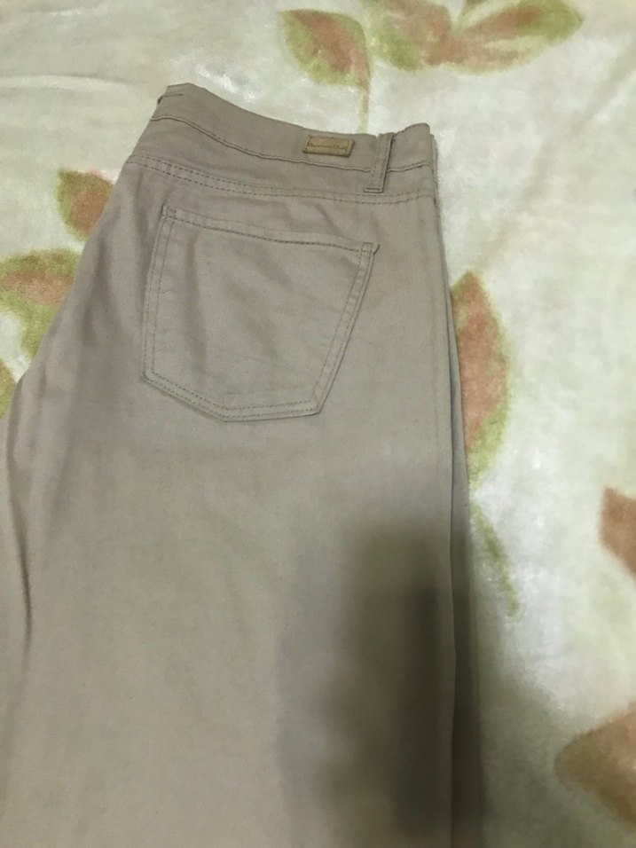 Bej Kot Düğmeli Erkek Pantolon - Görsel 2