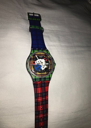 Swatch Kadın Renkli Vintage Kol Saati