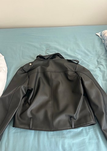 Siyah Deri ceket - Görsel 5