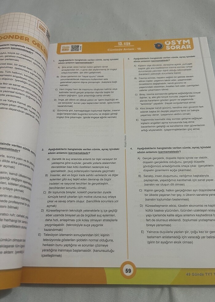 Tyt Matematik,Türkçe 49 günde - Görsel 4