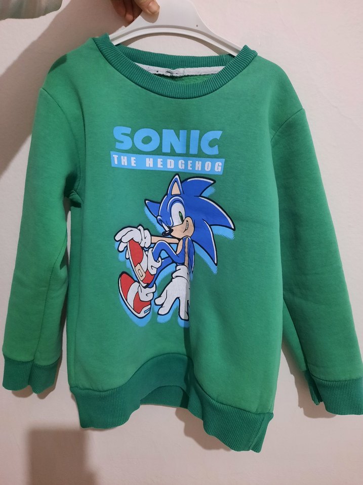 Renkli Sonic Baskılı Erkek Çocuk Eşofman Takımı - Görsel 2