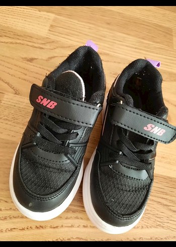 Kız Çocuk Siyah Spor Ayakkabı Velcro - Görsel 2