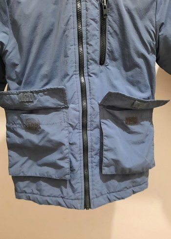 Gri Erkek Çocuk Fermuarlı Mont - Görsel 3