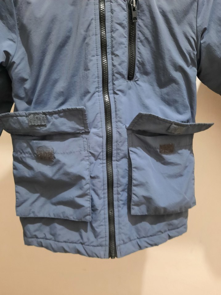 Gri Erkek Çocuk Fermuarlı Mont - Görsel 3