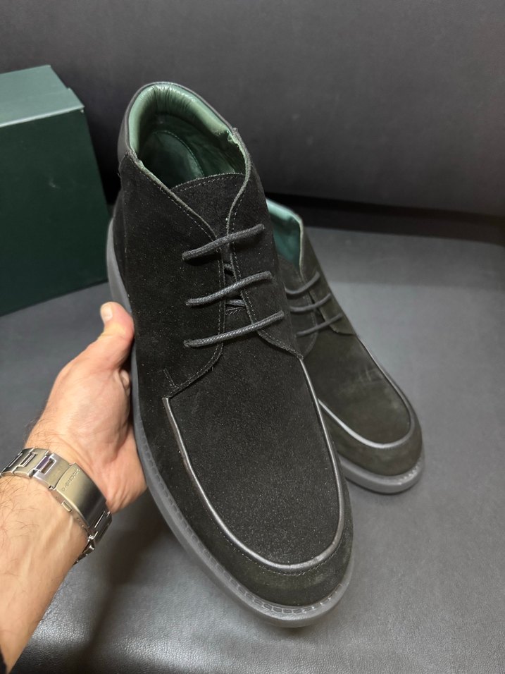 George Hogg Siyah Süet Erkek Bot - Günlük Rahat Stil - Görsel 3