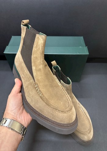 Bej Süet Erkek Bot - George Hogg - Görsel 5