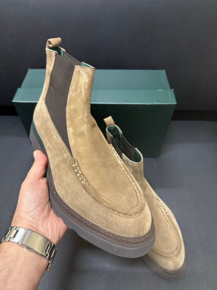 Bej Süet Erkek Bot - George Hogg - Görsel 5