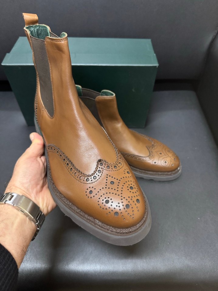 George hogg Kahverengi Deri Klasik Erkek Botu - Görsel 5