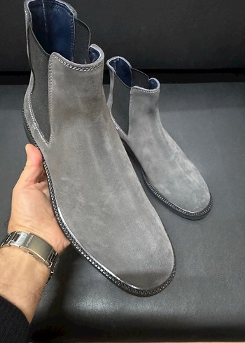 Brooks brothers Gri Süet Erkek Botları - Görsel 4