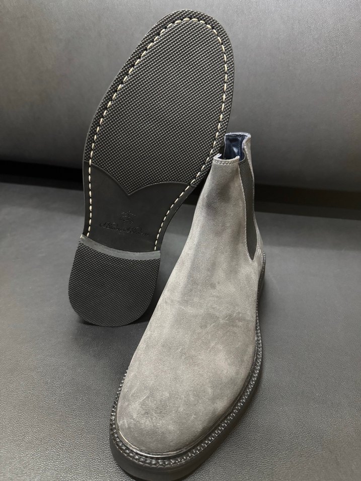Brooks brothers Gri Süet Erkek Botları - Görsel 2