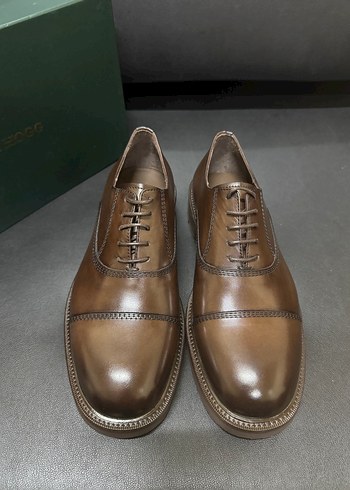 Gerçeğe Hogg Parlak Kahverengi Modern Klasik Deri Erkek Ayakkabı - Görsel 2